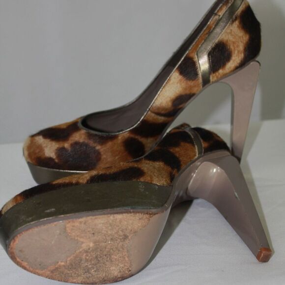 Versace Animal Print Heels (Size: 10) - Picture 7 of 8